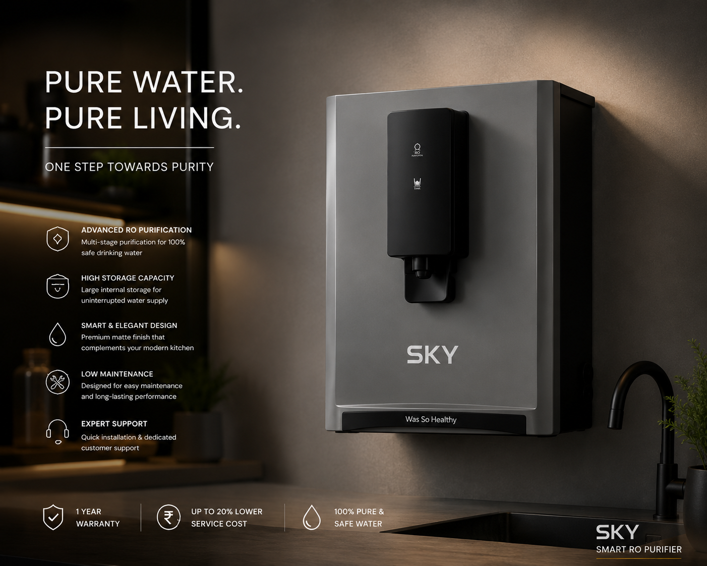SKY® SMART 7 STAGE RO WATER FILTER