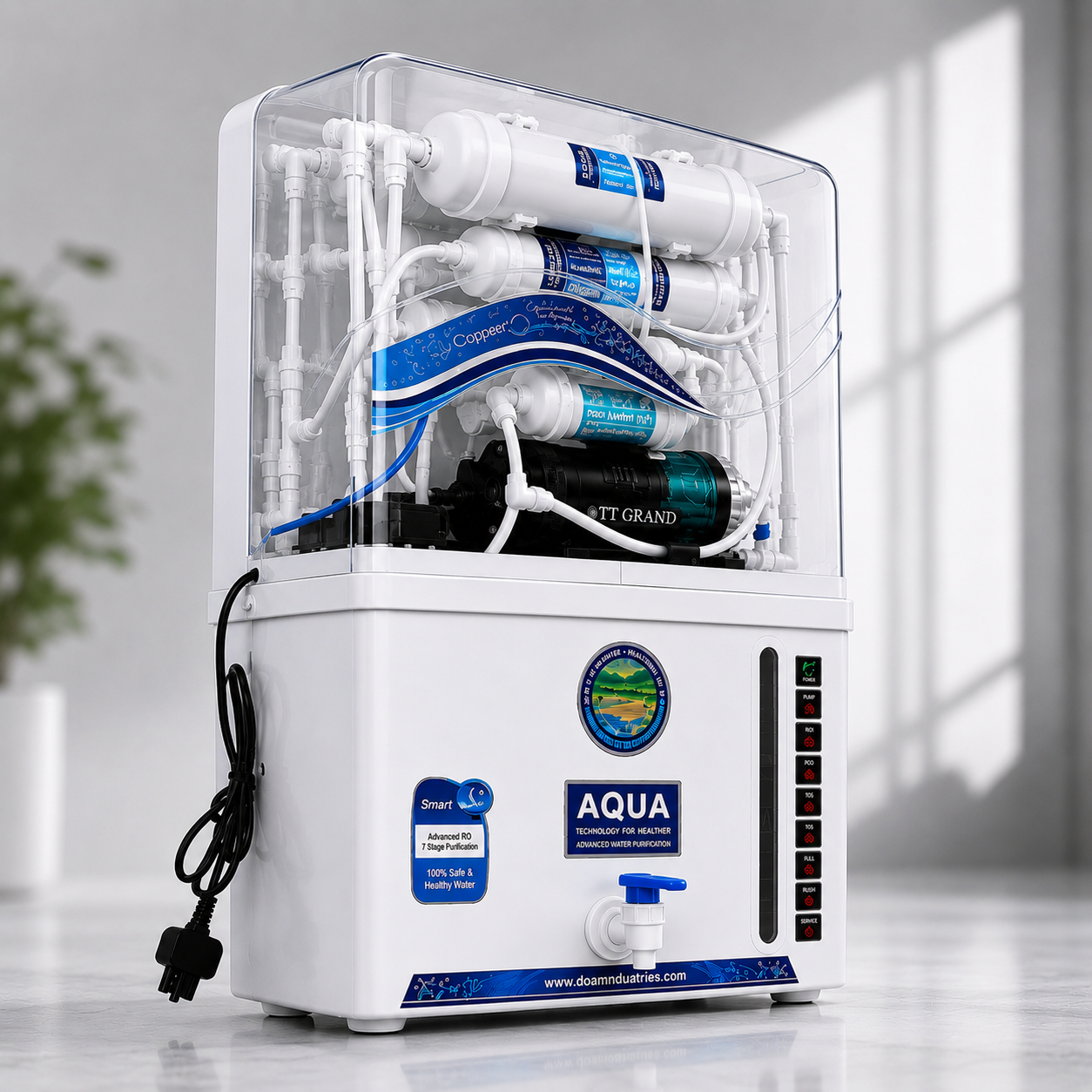 AQUA GRAND+® ADVANCED DOMESTIC RO WATER PURIFIER (transparant)