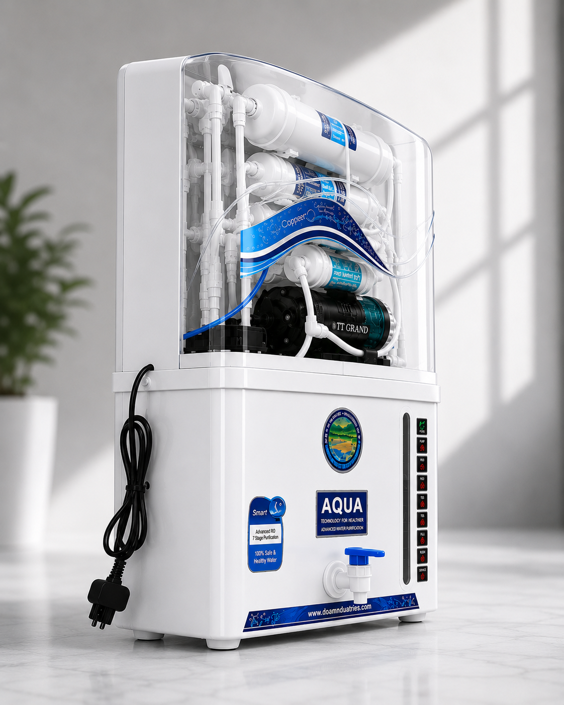 AQUA GRAND+® ADVANCED DOMESTIC RO WATER PURIFIER (transparant)