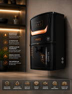 AQUASTIC® Greta LED Copper Alkaline RO Water Purifier (black)